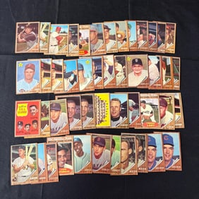 1962 Topps Baseball Card Lot
