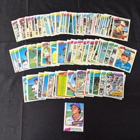 1980 Topps Baseball Card Lot w/miscut