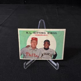 Willie Mays 1959 Topps Hitting Kings #317