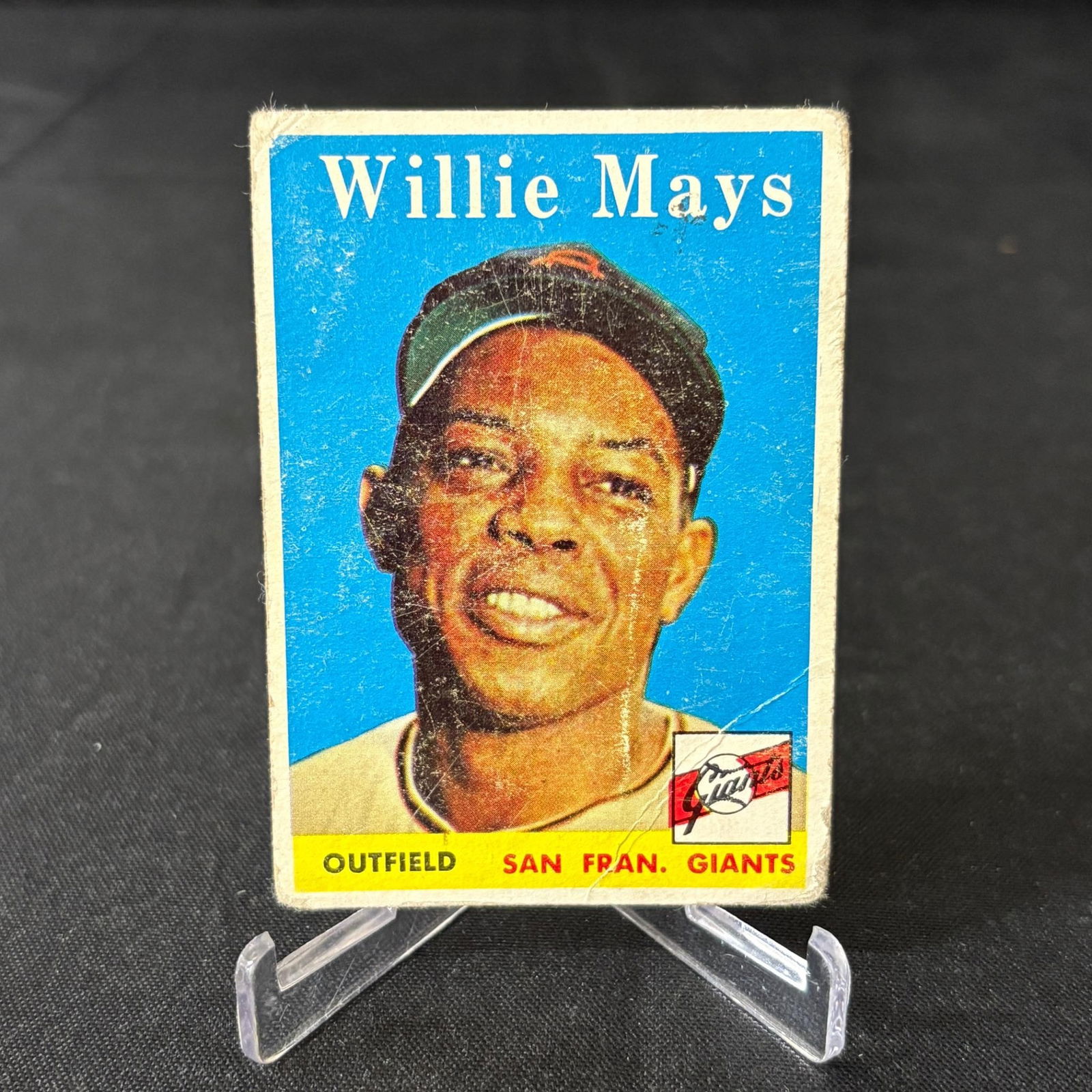 Willie Mays 1958 Topps Baseball Card #5 (1 of 2)