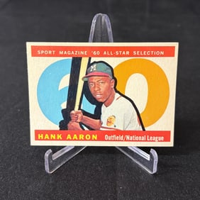 Hank Aaron 1960 Topps Baseball Card #566