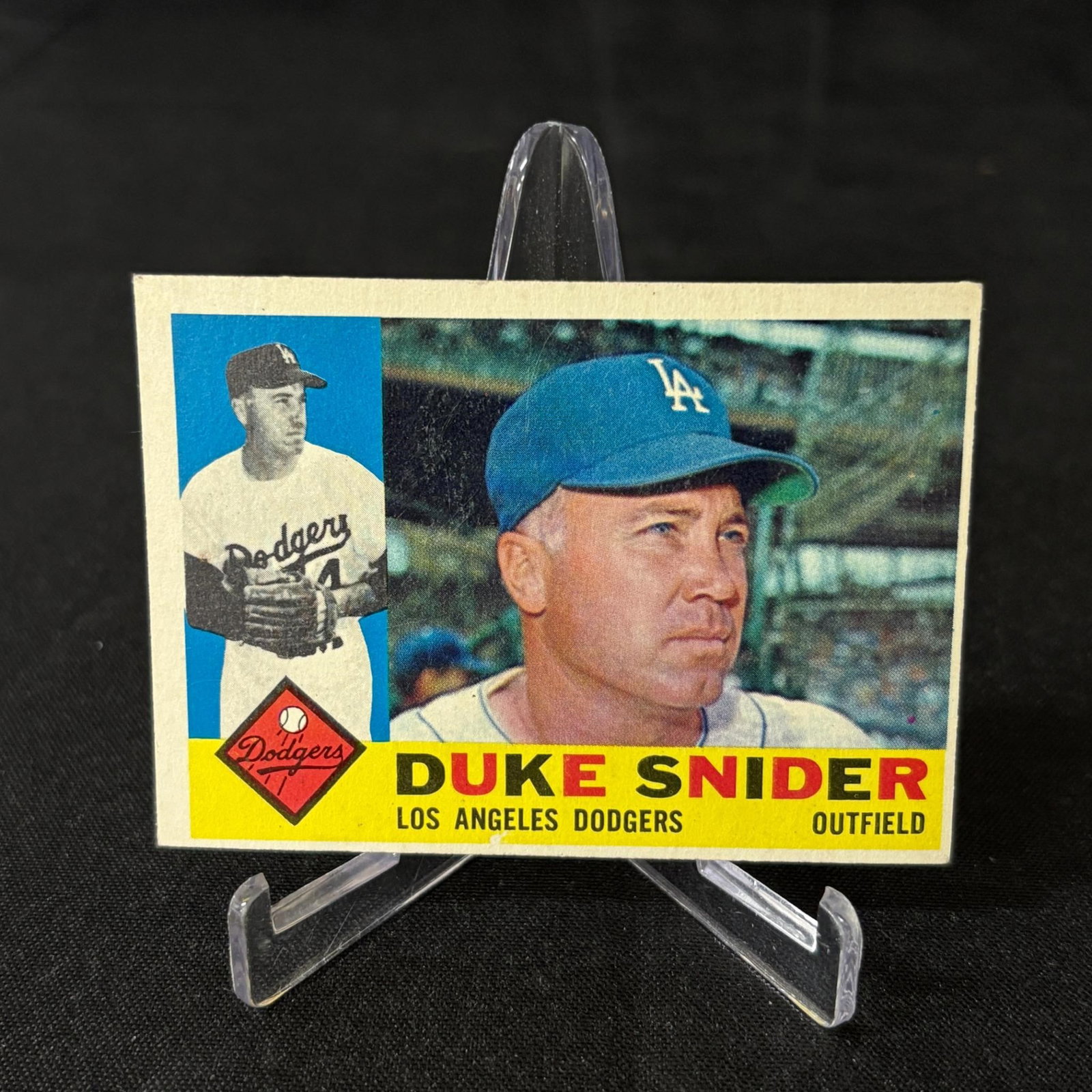 Duke Snider 1960 Topps Baseball Card #493: Please look at photos carefully. All sales are final. Items sold as is. We offer virtual and in person previews of any lots up until auction day. By placing a bid you agree to allow us to charge the c