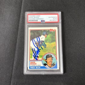 Wade Boggs Auto PSA/DNA Cert