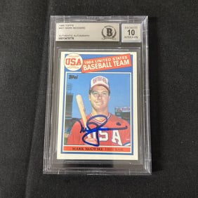 Mark McGwire Beckett 10 Auto Card