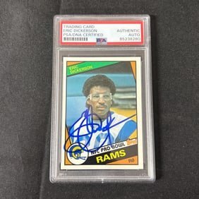 Eric Dickerson Auto PSA/DNA Cert