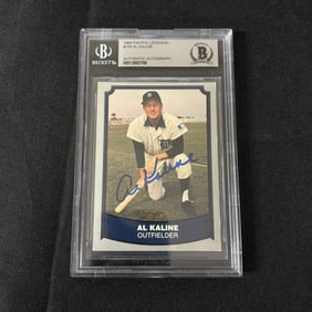 Al Kaline Auto Baseball Card Beckett Authentic