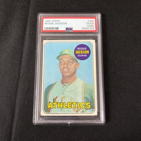 Reggie Jackson Topps Rookie PSA 2
