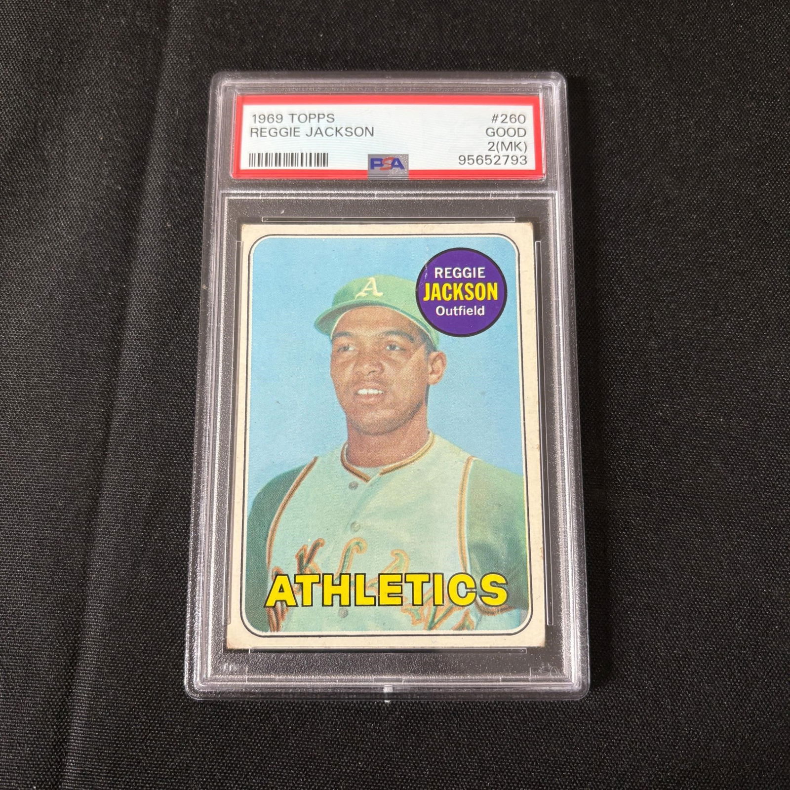 Reggie Jackson Topps Rookie PSA 2 (1 of 2)