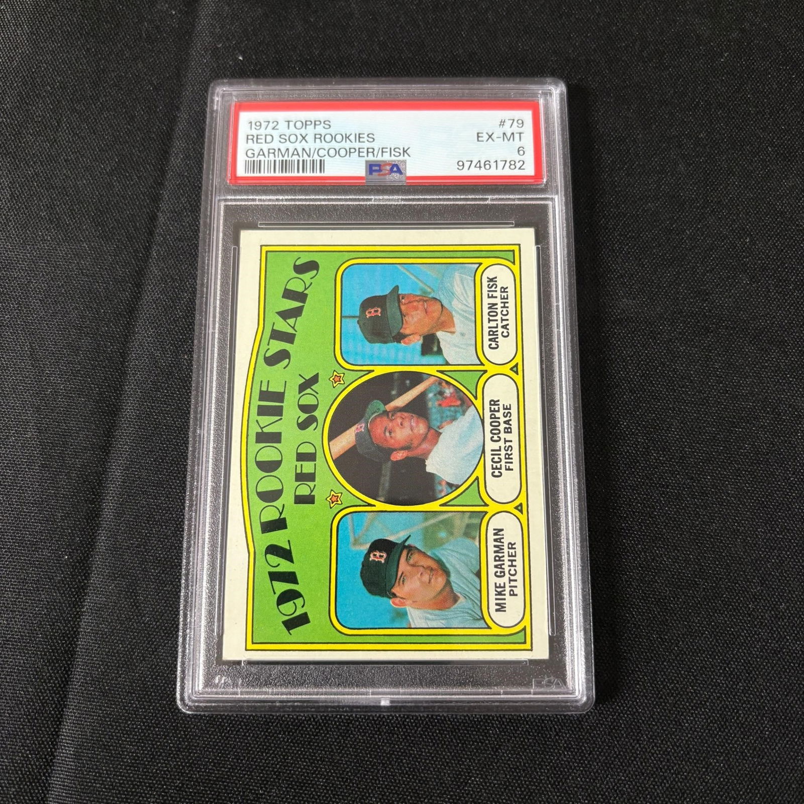 PSA 6 Red Sox Rookie Stars, Cooper, Fisk (1 of 2)