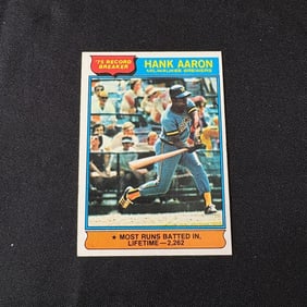 Hank Aaron 1976 Topps Baseball Card