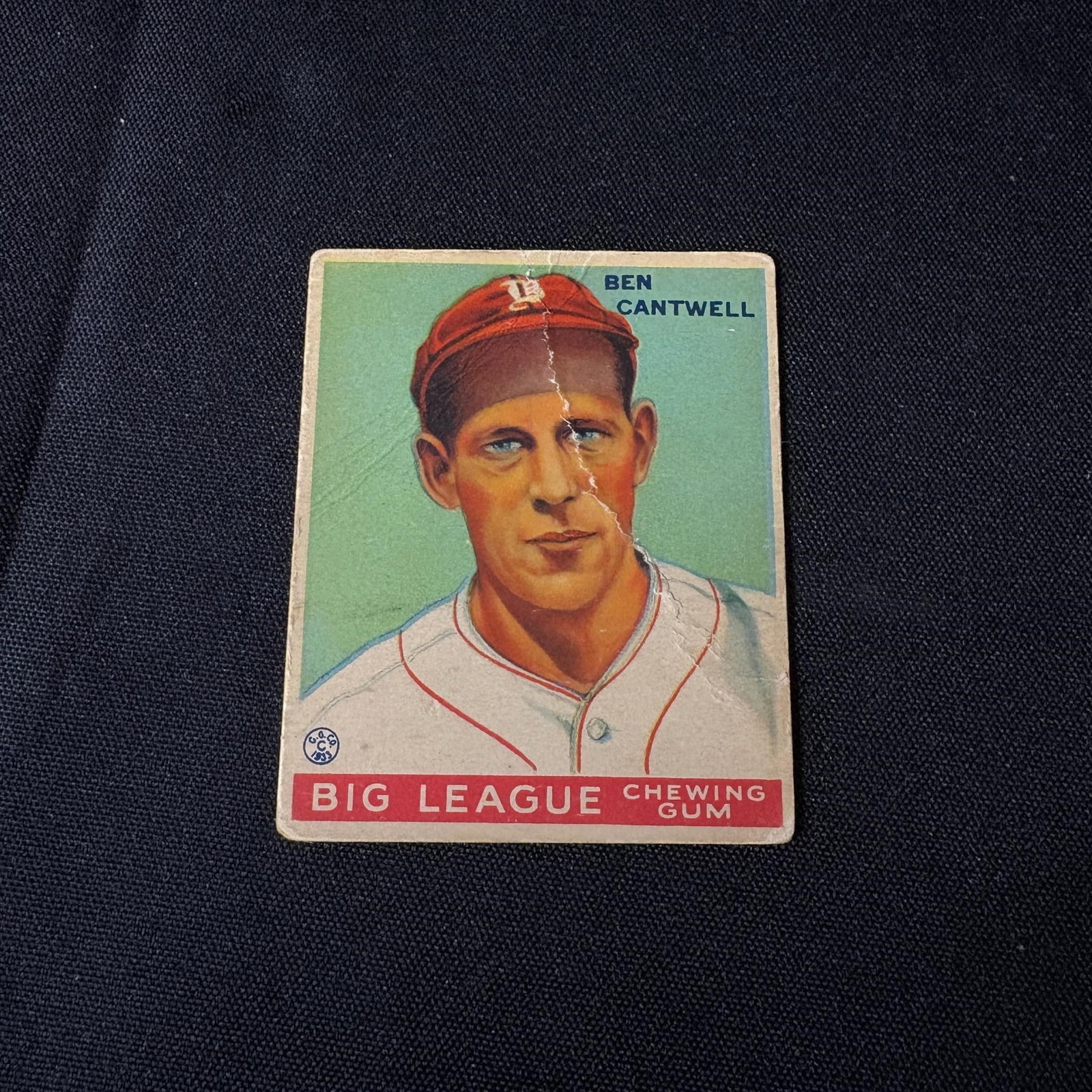 Ben Cantwell 1933 Big League Chew Baseball Card: Goudey Ben Cantwell #139 Big League Chew 1933 Baseball Card. Please look at photos carefully. All sales are final. Items sold as is. We offer virtual and in person previews of any lots up until auctio