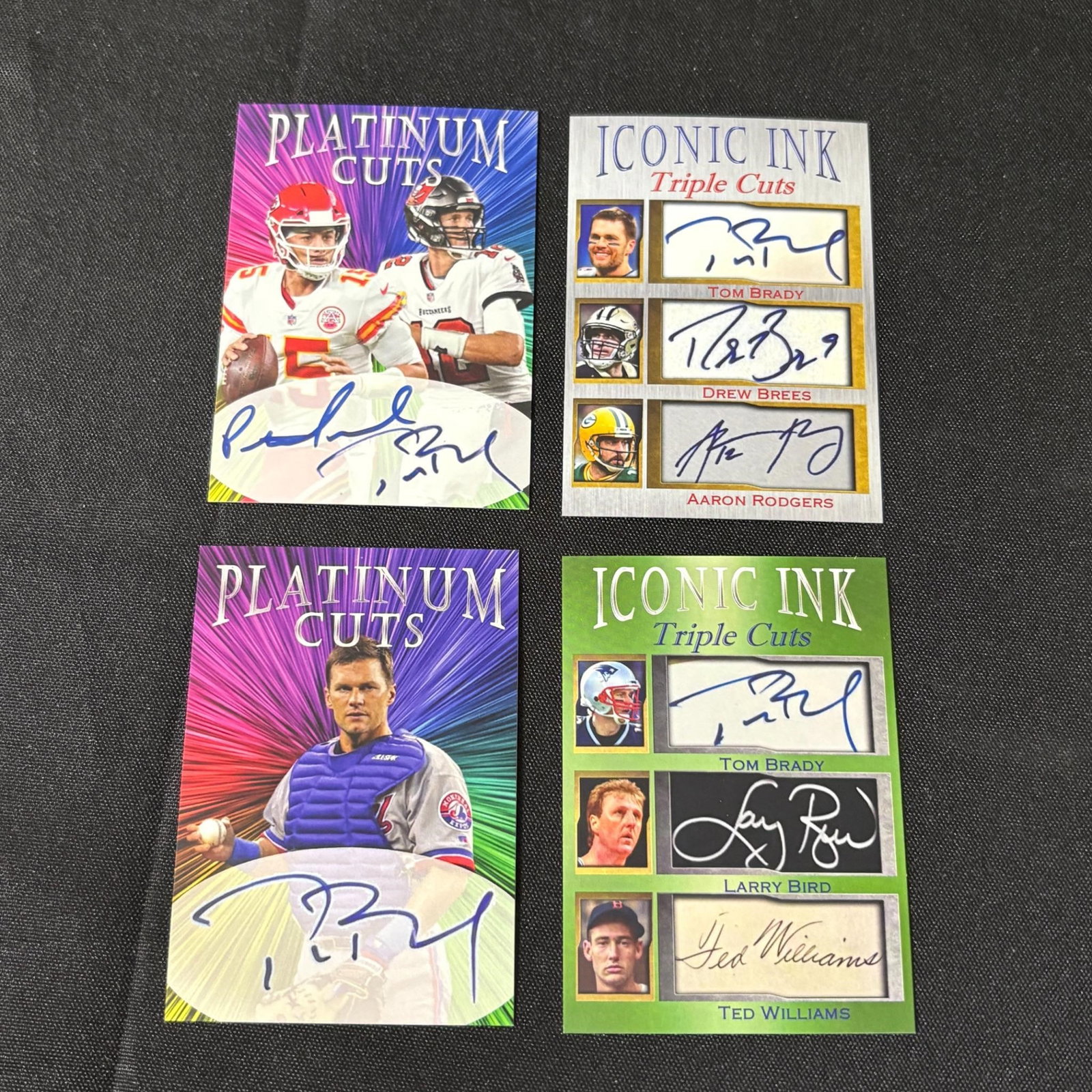 Football Limited Edition Facsimile Cards Brady +: Please look at photos carefully. All sales are final. Items sold as is. We offer virtual and in person previews of any lots up until auction day. By placing a bid you agree to allow us to charge the c