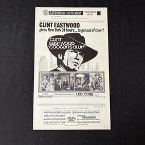 Coogan's Bluff Original Press Book, Eastwood