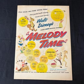 Melody Time, Vintage Disney Advertisement