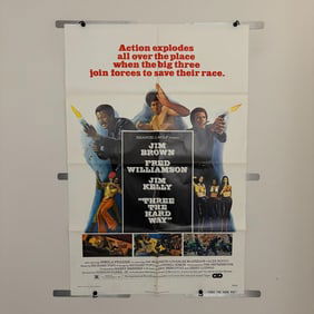 Three the Hard Way Original One-Sheet Movie Poster