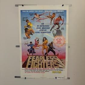 Fearless Fighters Original 1973 Kung Fu Poster