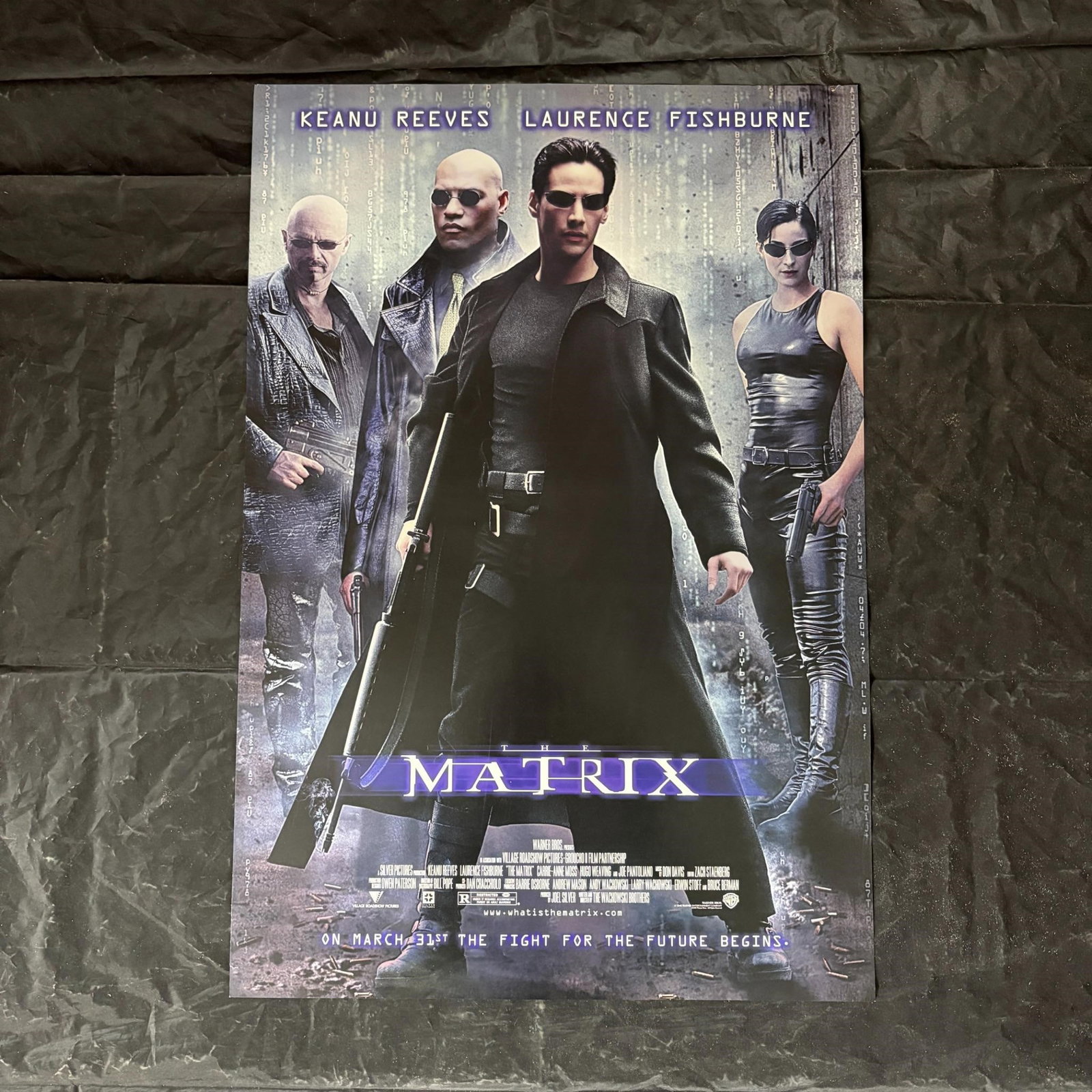 Matrix Advance Promo Poster: Dimensions 14X22 Please look at photos carefully. All sales are final. Items sold as is. We offer virtual and in person previews of any lots up until auction day. By placing a bid you agree to allow u