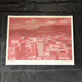 Over Hollywood in 3-D Poster