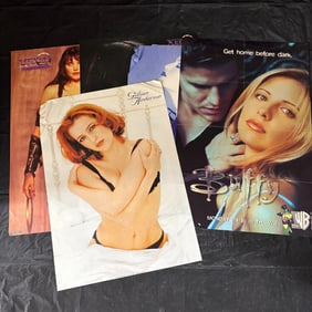 1990's TV Female Posters Xena, Gillian Anderson