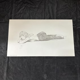 Steve Woron Signed Chic Jeans Print