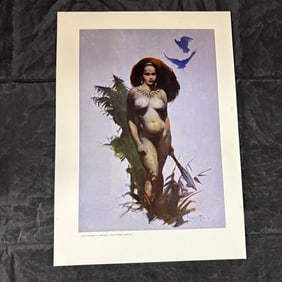 Frank Frazetta Primitive Beauty Print