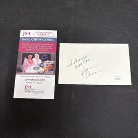 Dyan Cannon Signature, JSA COA
