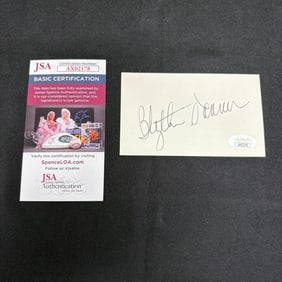Blythe Danner Signature, JSA COA