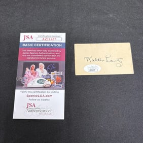 Walter Lantz Signature, JSA COA