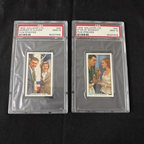 PSA 9 Film Episodes 1936 Tobacco Cards Two PSAs