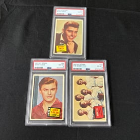 PSA 8 Graded Hit Stars Topps Trading Cards