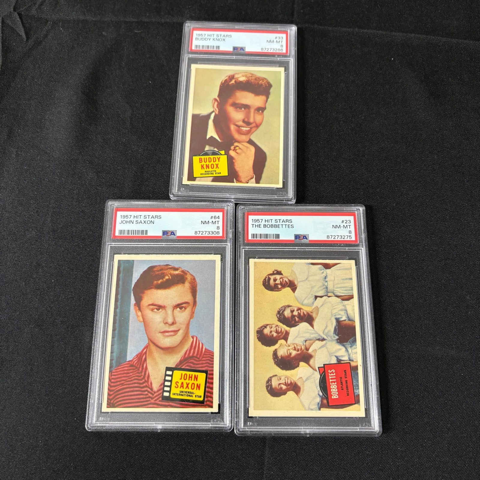 PSA 8 Graded Hit Stars Topps Trading Cards (1 of 2)