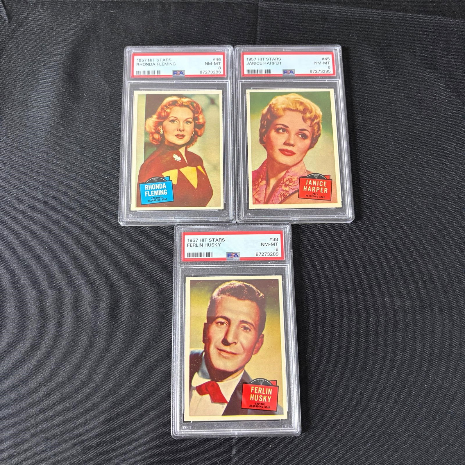 PSA 8 Topps Hit Stars Trading Cards (1 of 2)