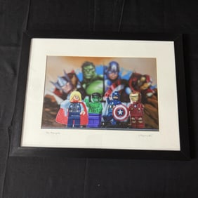 Avengers Lego Portrait, Joe Shymanski Sig