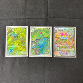 Venusaur EX SIR, Ivysaur, Bulbasaur 151