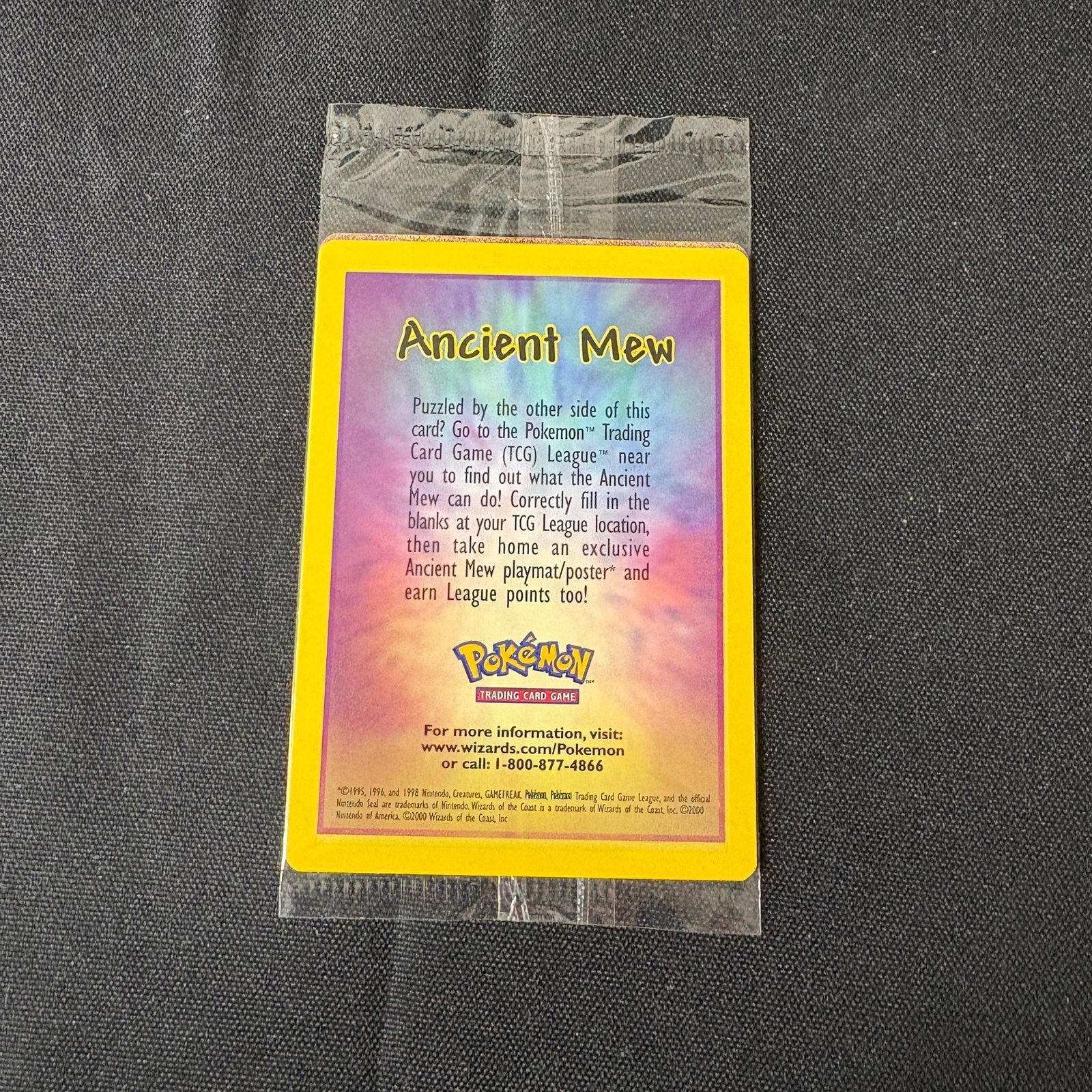 Sealed Ancient Mew Promo Pokemon Card: Sealed Vintage Ancient Mew Promo Pokemon Card. Pokemon Movie WOTC PROMO. Please look at photos carefully. All sales are final. Items sold as is. We offer virtual and in person previews of any lots up 