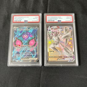 PSA 10 Pecharunt EX, Grimmsnarl VMAX