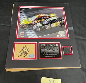 Kevin Harvick Daytona 500 Signed, Used Tire, Photo