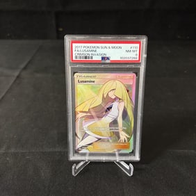 PSA 8 Lusamine Full Art Trainer