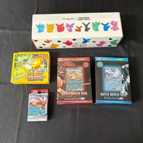 Sealed and Opened Japanese Pokemon Card Products