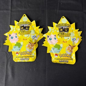 Sealed Pokemon Candy, 24k Gold Pokemon Sticker