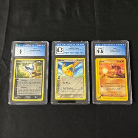 CGC Graded Early 2000s Pokemon Cards, Pikachu