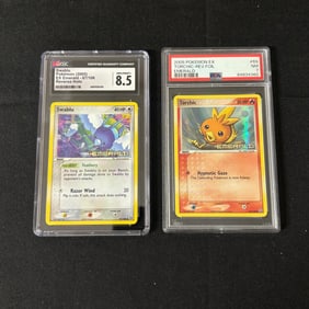 Graded Pokemon EX Emerald Rev holo Stamped Cards