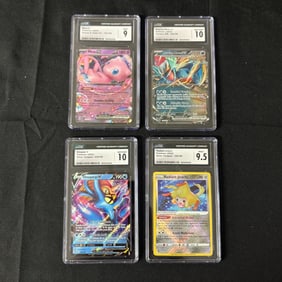 Lot of CGC Pokemon Cards EX, V, Radiant