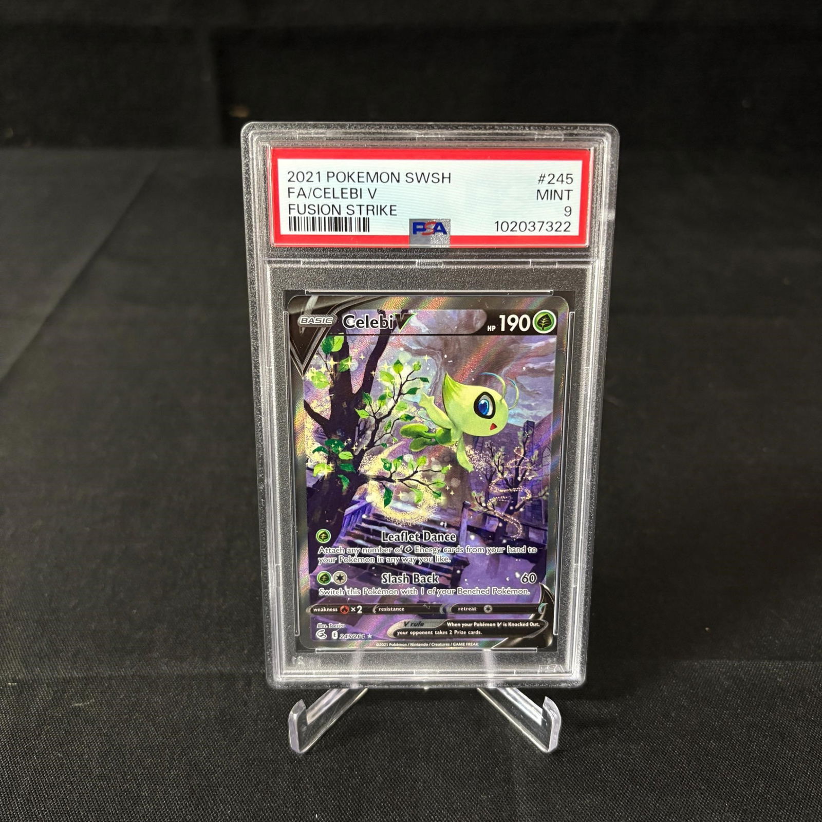 PSA 9 Celebi V Alt Art Fusion Strike (1 of 1)