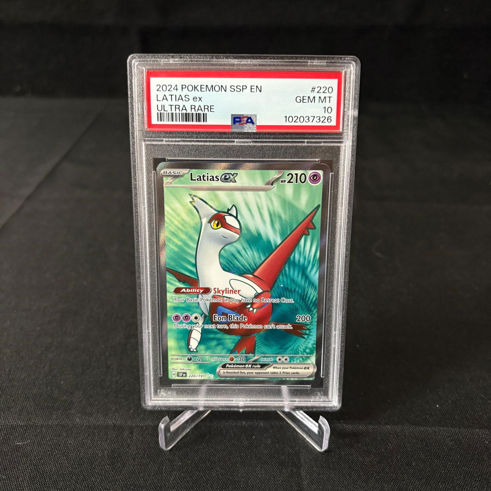 PSA 10 Latias EX Ultra Rare Surging Sparks (1 of 1)