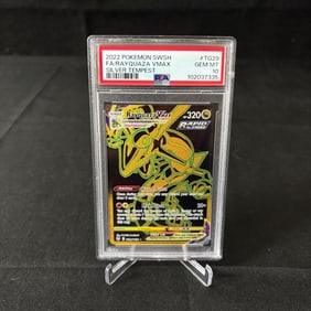 PSA 10 Rayquaza VMAX Gold Trainer Gallery