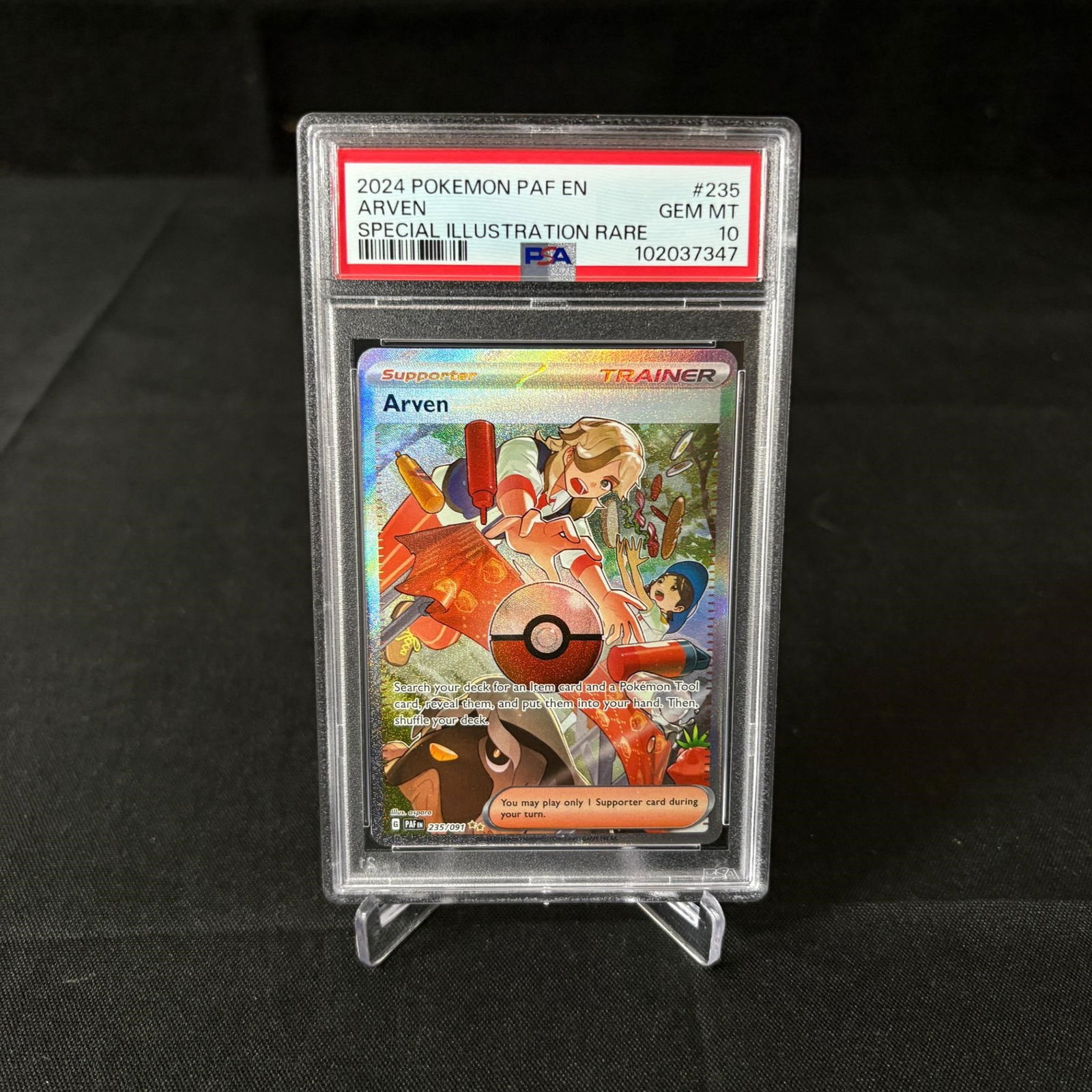PSA 10 Arven SIR Paldean Fates (1 of 1)