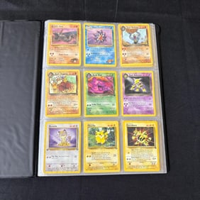 Vintage Pokemon Card Binder, 1st Ed, Shadowless