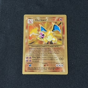 Charizard Gold Ultra Premium Col Metal Card