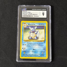 CGC 9 Wartortle W Stamp Promo